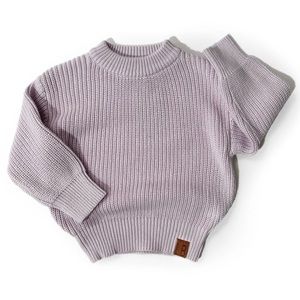 Little Bipsy Collection Chunky Knit Sweater- Lavender NWT